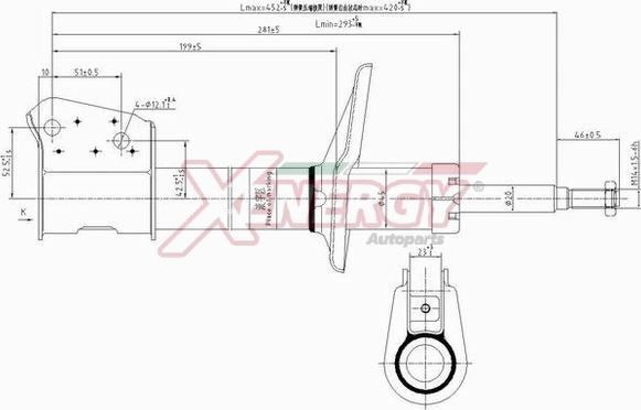 AP XENERGY X714333 - Амортизатор autospares.lv