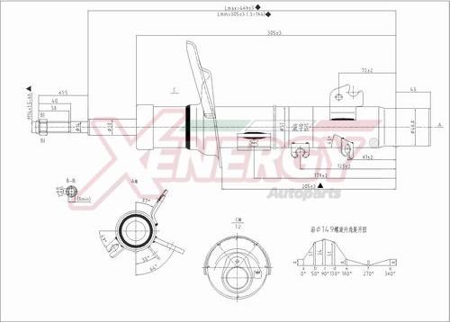 AP XENERGY X710339 - Амортизатор autospares.lv