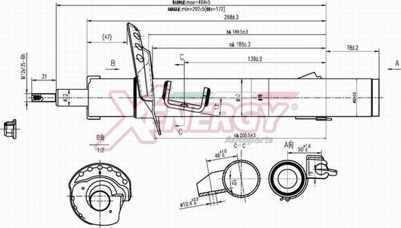 AP XENERGY X718339 - Амортизатор autospares.lv