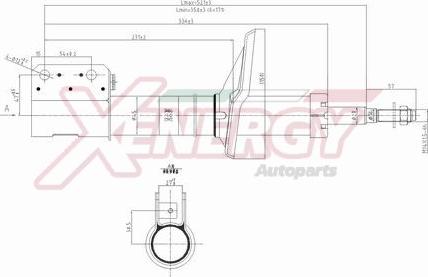 AP XENERGY X713338 - Амортизатор autospares.lv