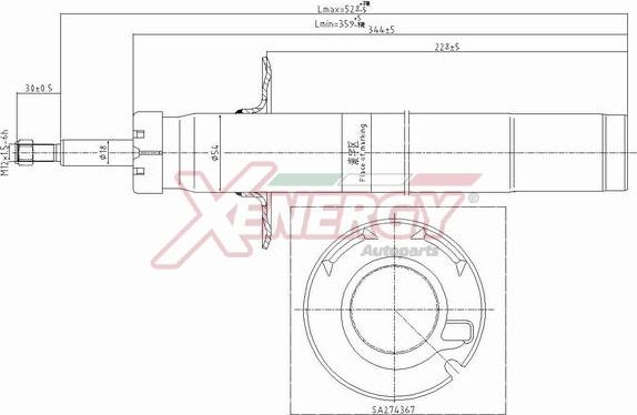 AP XENERGY X717341 - Амортизатор autospares.lv