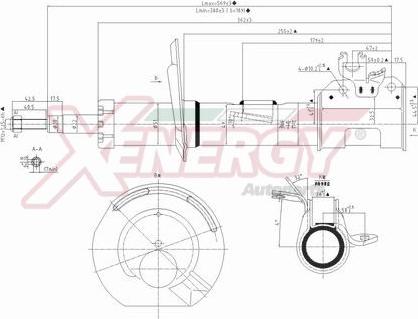 AP XENERGY X739339 - Амортизатор autospares.lv