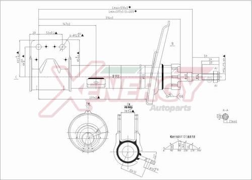 AP XENERGY X734338 - Амортизатор autospares.lv