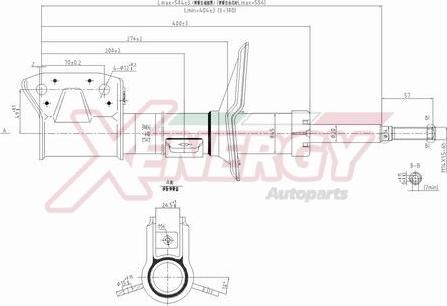 AP XENERGY X737338 - Амортизатор autospares.lv