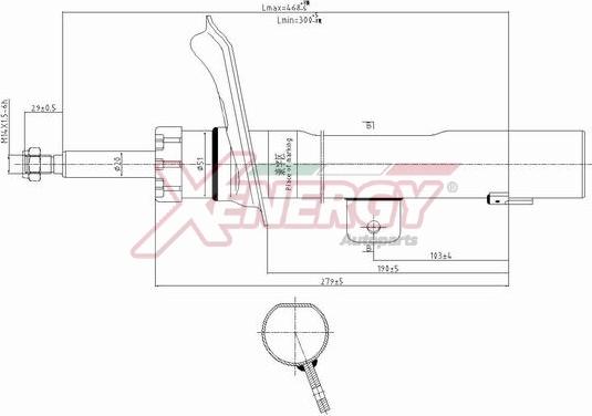 AP XENERGY X737333 - Амортизатор autospares.lv