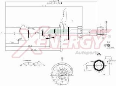 AP XENERGY X720339 - Амортизатор autospares.lv