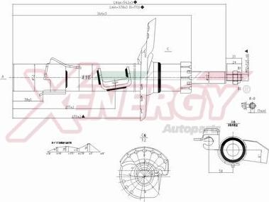 AP XENERGY X721339 - Амортизатор autospares.lv