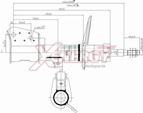 AP XENERGY X723333 - Амортизатор autospares.lv