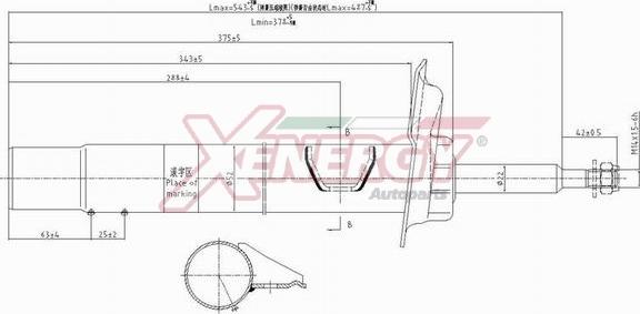 AP XENERGY X727339 - Амортизатор autospares.lv