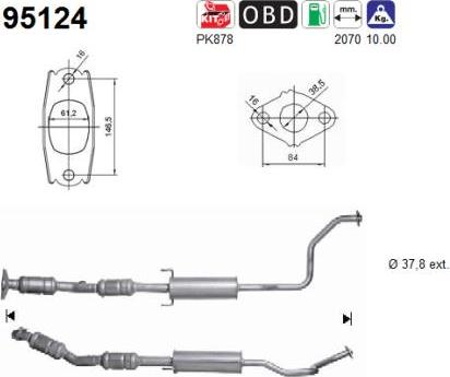 AS 95124 - Катализатор autospares.lv