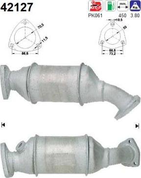 AS 42127 - Катализатор autospares.lv