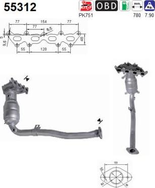 AS 55312 - Катализатор autospares.lv