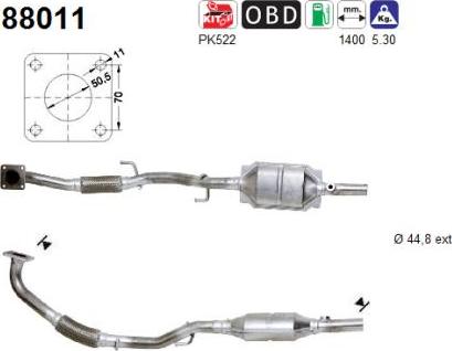 AS 88011 - Катализатор autospares.lv