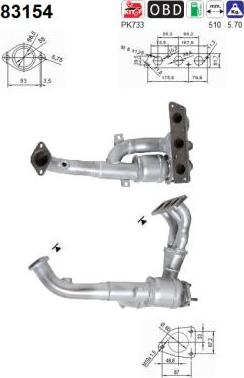 AS 83154 - Катализатор autospares.lv