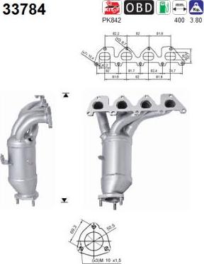 AS 33784 - Катализатор autospares.lv