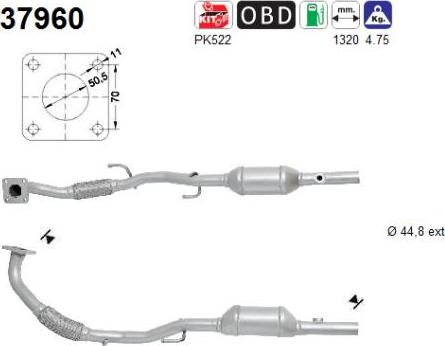 AS 37960 - Катализатор autospares.lv