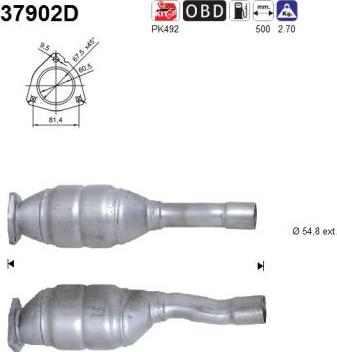 AS 37902D - Катализатор autospares.lv