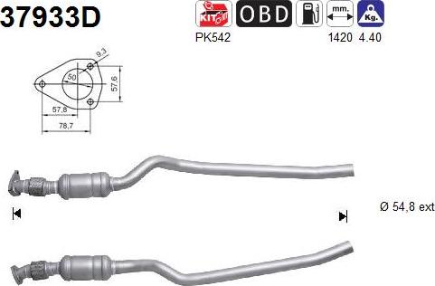 AS 37933D - Катализатор autospares.lv