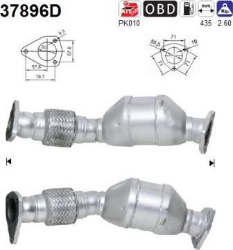 AS 37896D - Катализатор autospares.lv