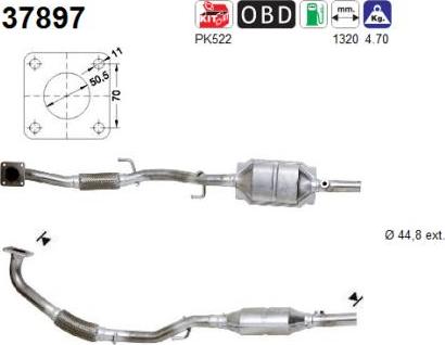 AS 37897 - Катализатор autospares.lv