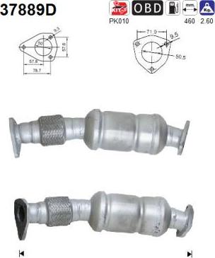 AS 37889D - Катализатор autospares.lv