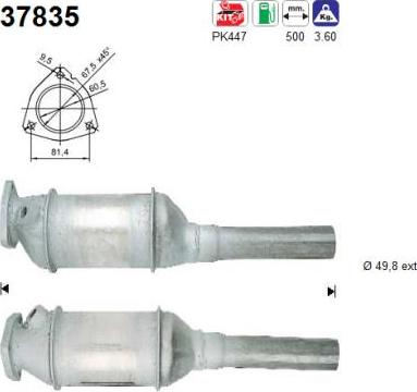 AS 37835 - Катализатор autospares.lv