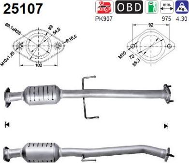 AS 25107 - Катализатор autospares.lv