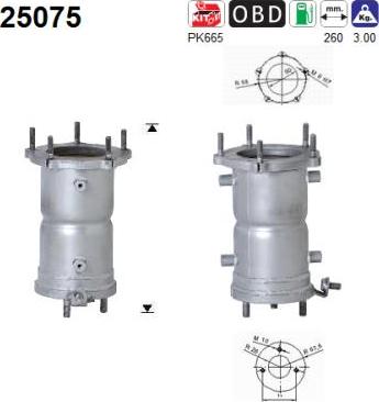 AS 25075 - Катализатор autospares.lv