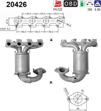 AS 20426 - Катализатор autospares.lv