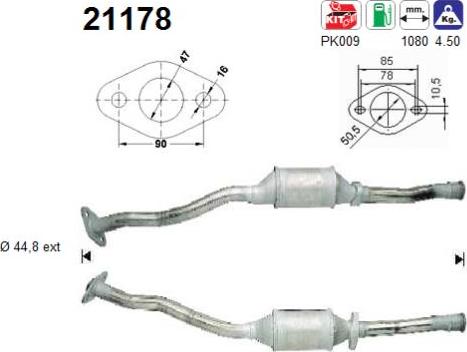 AS 21178 - Катализатор autospares.lv