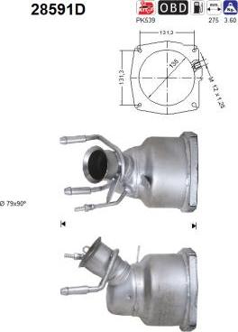 AS 28591D - Катализатор autospares.lv