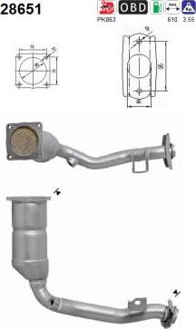 AS 28651 - Катализатор autospares.lv