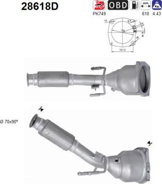 AS 28618D - Катализатор autospares.lv