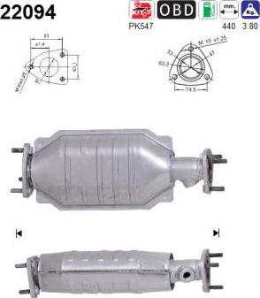 AS 22094 - Катализатор autospares.lv