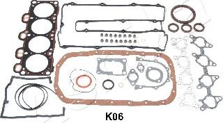 Ashika 49-0K-K06 - Комплект прокладок, двигатель autospares.lv