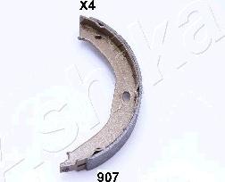 Ashika 55-09-907 - Комплект тормозов, ручник, парковка autospares.lv