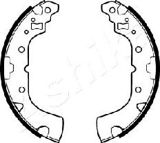 Ashika 55-05-523 - Комплект тормозных колодок, барабанные autospares.lv