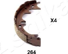 Ashika 55-02-264 - Комплект тормозов, ручник, парковка autospares.lv