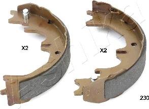 Ashika 55-02-230 - Комплект тормозов, ручник, парковка autospares.lv