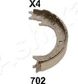 Ashika 55-07-702 - Комплект тормозов, ручник, парковка autospares.lv