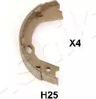 Ashika 55-0H-H25 - Комплект тормозов, ручник, парковка autospares.lv