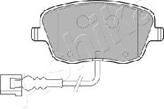 Ashika 50-00-0956 - Тормозные колодки, дисковые, комплект autospares.lv