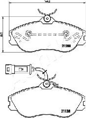 Ashika 50-00-0902 - Тормозные колодки, дисковые, комплект autospares.lv