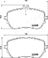 Japko 500549MK - Тормозные колодки, дисковые, комплект autospares.lv