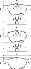 Ashika 50-00-0526 - Тормозные колодки, дисковые, комплект autospares.lv