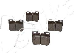 Ashika 50-00-0034 - Тормозные колодки, дисковые, комплект autospares.lv