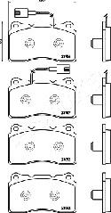 Ashika 50-00-0211 - Тормозные колодки, дисковые, комплект autospares.lv