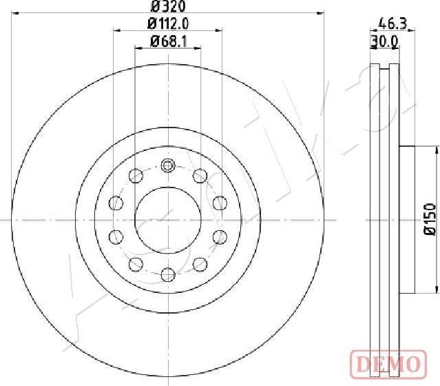 Ashika 60-00-0909C - Тормозной диск autospares.lv