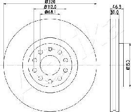 Ashika 60-00-0909 - Тормозной диск autospares.lv