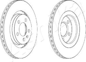 Ashika 60-00-0905 - Тормозной диск autospares.lv